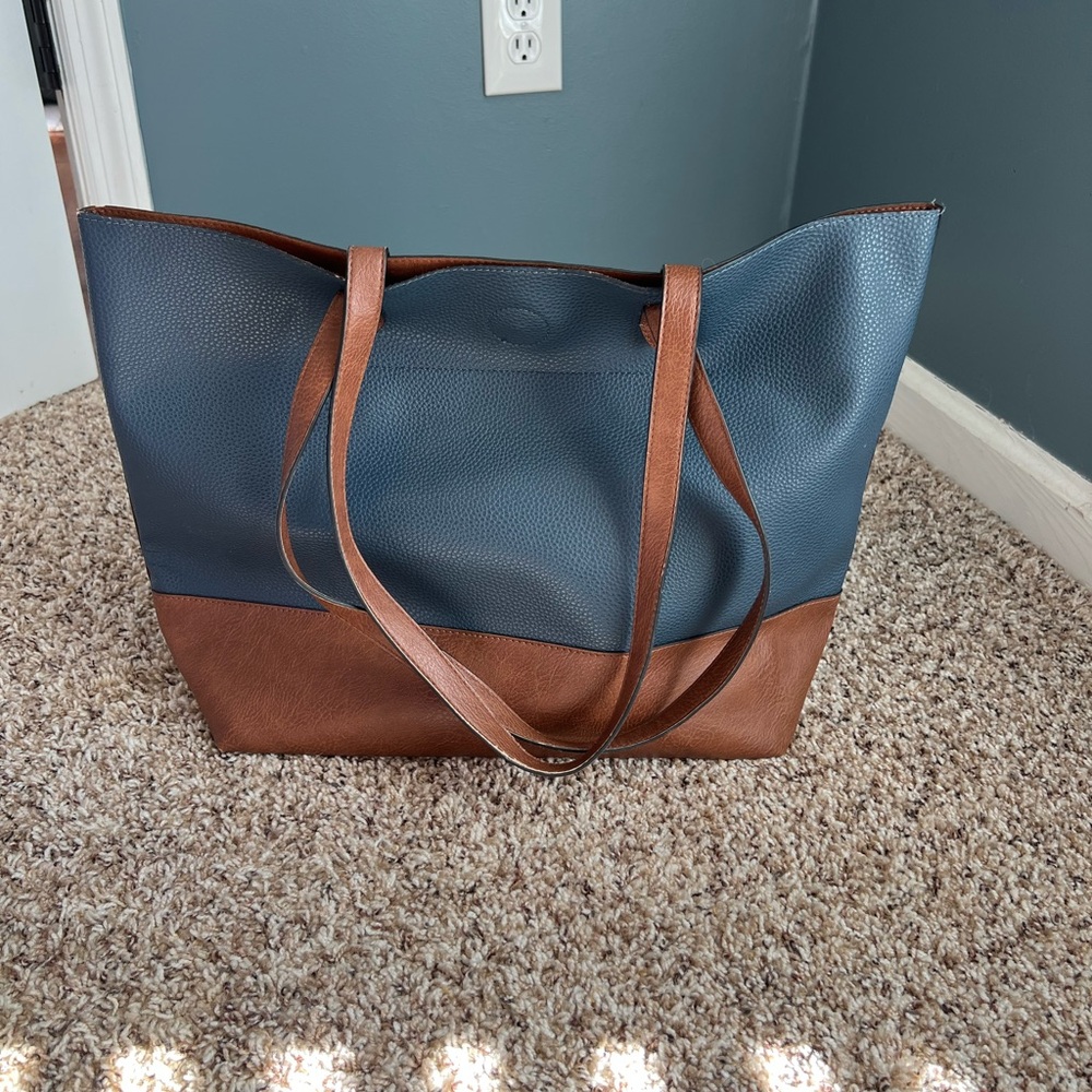 Blue and Brown bag